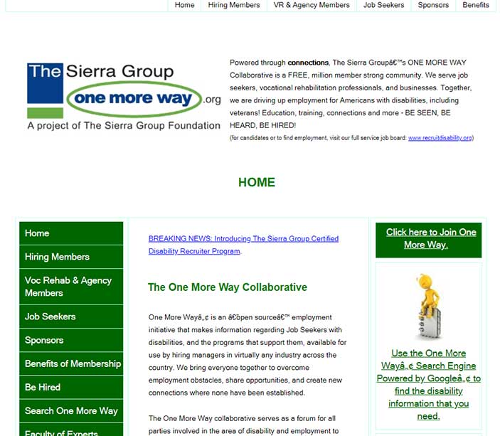 One More Way Collaborative Homepage